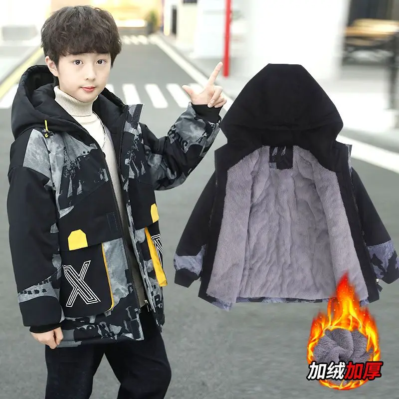Winter Boys Jacket Plush Coat 2022 New Child Thickened Style Overcame Fashiona Casual Windbreaker Trend -30 Degrees Kids Parkas
Winter Boys Jacket Plush Coat 2022 New Child Thickened Style Overcame Fashiona Casual Windbreaker Trend -30 Degrees Kids Parkas