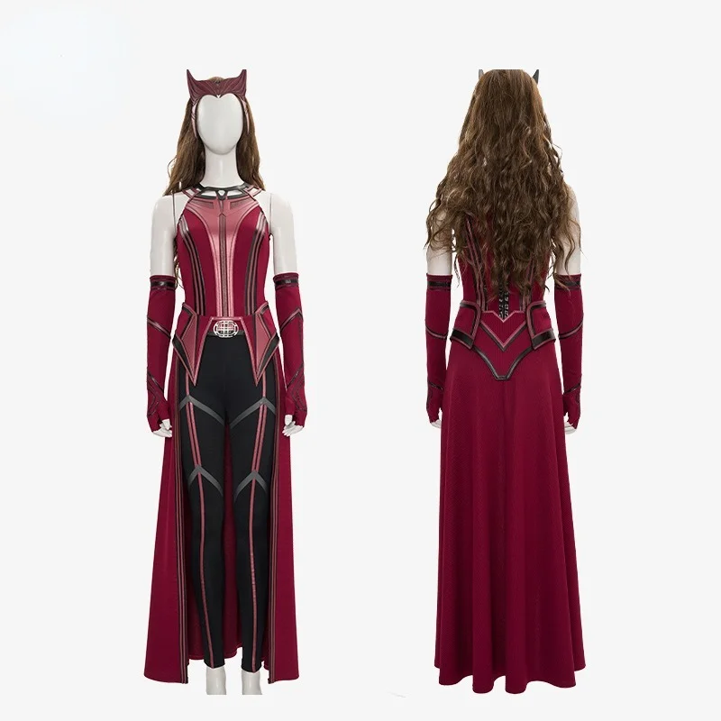 Superhero Wanda Vision Scarlet Cosplay Witch Maximoff Cosplay Costume Outfits Halloween Carnival Suit Mask Custom Made Women
Superhero Wanda Vision Scarlet Cosplay Witch Maximoff Cosplay Costume Outfits Halloween Carnival Suit Mask Custom Made Women