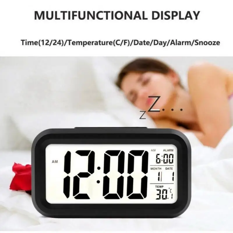 Large LED Backlight Display Clock Digital Alarm Clock Electronic Clock Temperature For Home Office Travel Desktop Decor Clock
Large LED Backlight Display Clock Digital Alarm Clock Electronic Clock Temperature For Home Office Travel Desktop Decor Clock