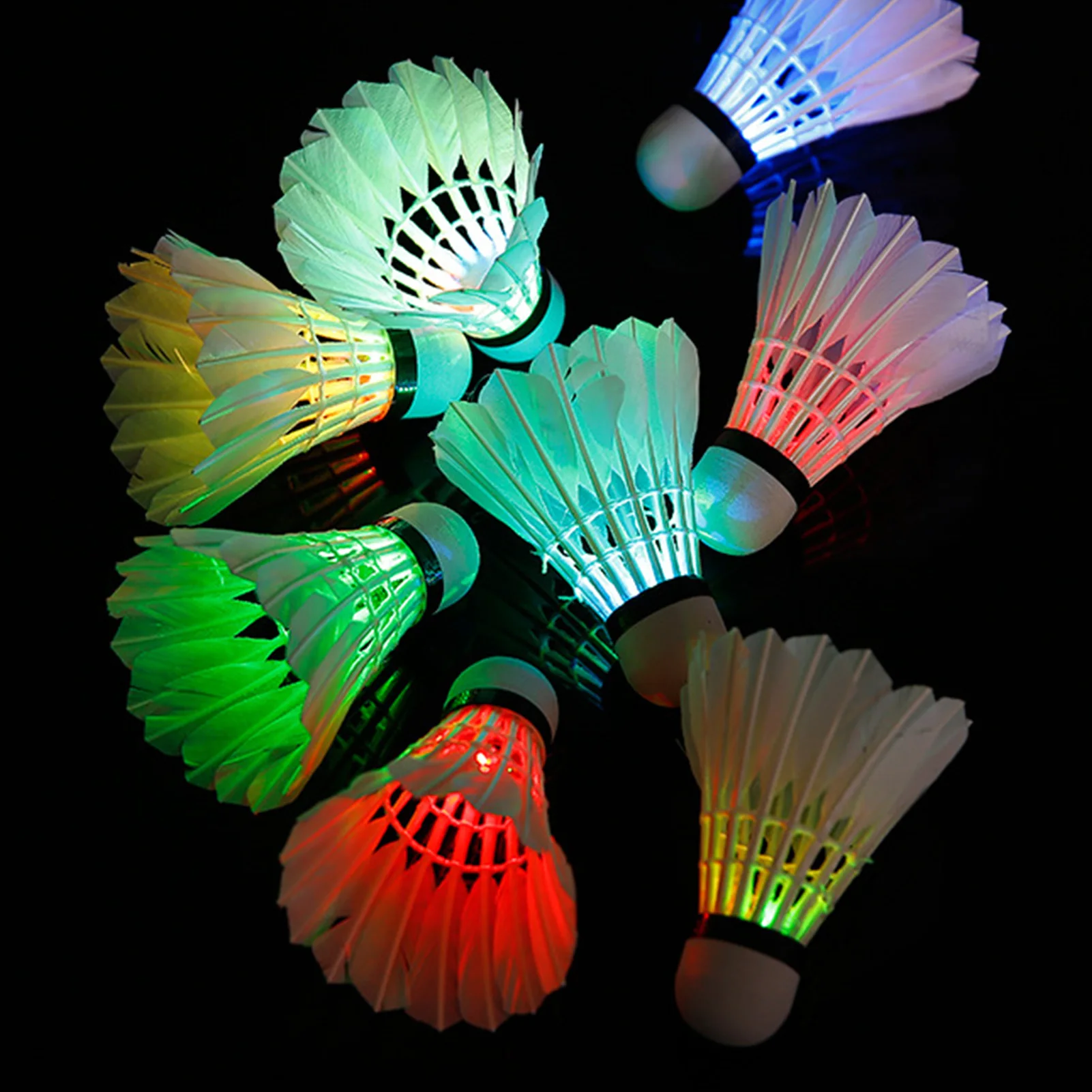 6Pcs Lighting Badminton Ball Head Luminous Colorful Shuttlecock Outdoor Sports Entertainment Night Training Ball
6Pcs Lighting Badminton Ball Head Luminous Colorful Shuttlecock Outdoor Sports Entertainment Night Training Ball