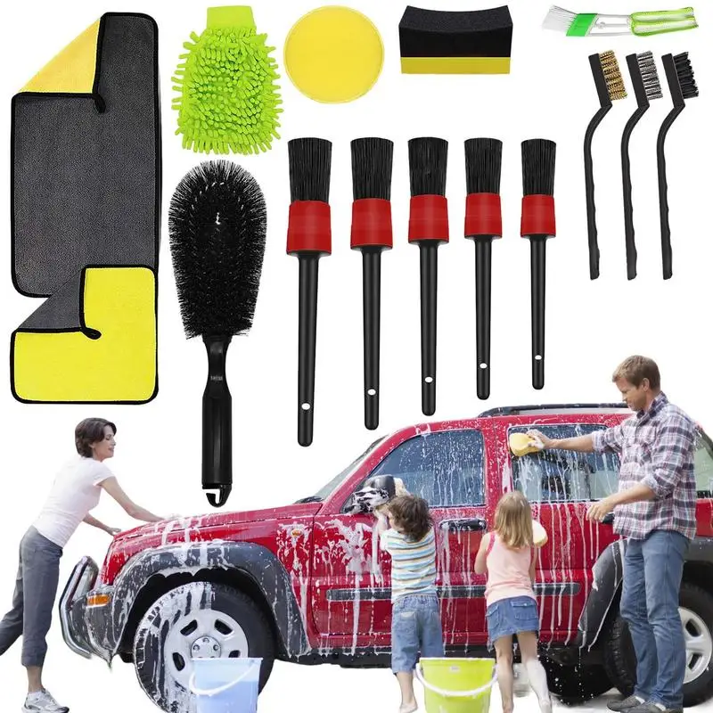 15 Pieces Car Cleaning Tool Kit Car Detailing Brush Set Car Interior And Interior Trim Kit Car Wash Accessories
15 Pieces Car Cleaning Tool Kit Car Detailing Brush Set Car Interior And Interior Trim Kit Car Wash Accessories