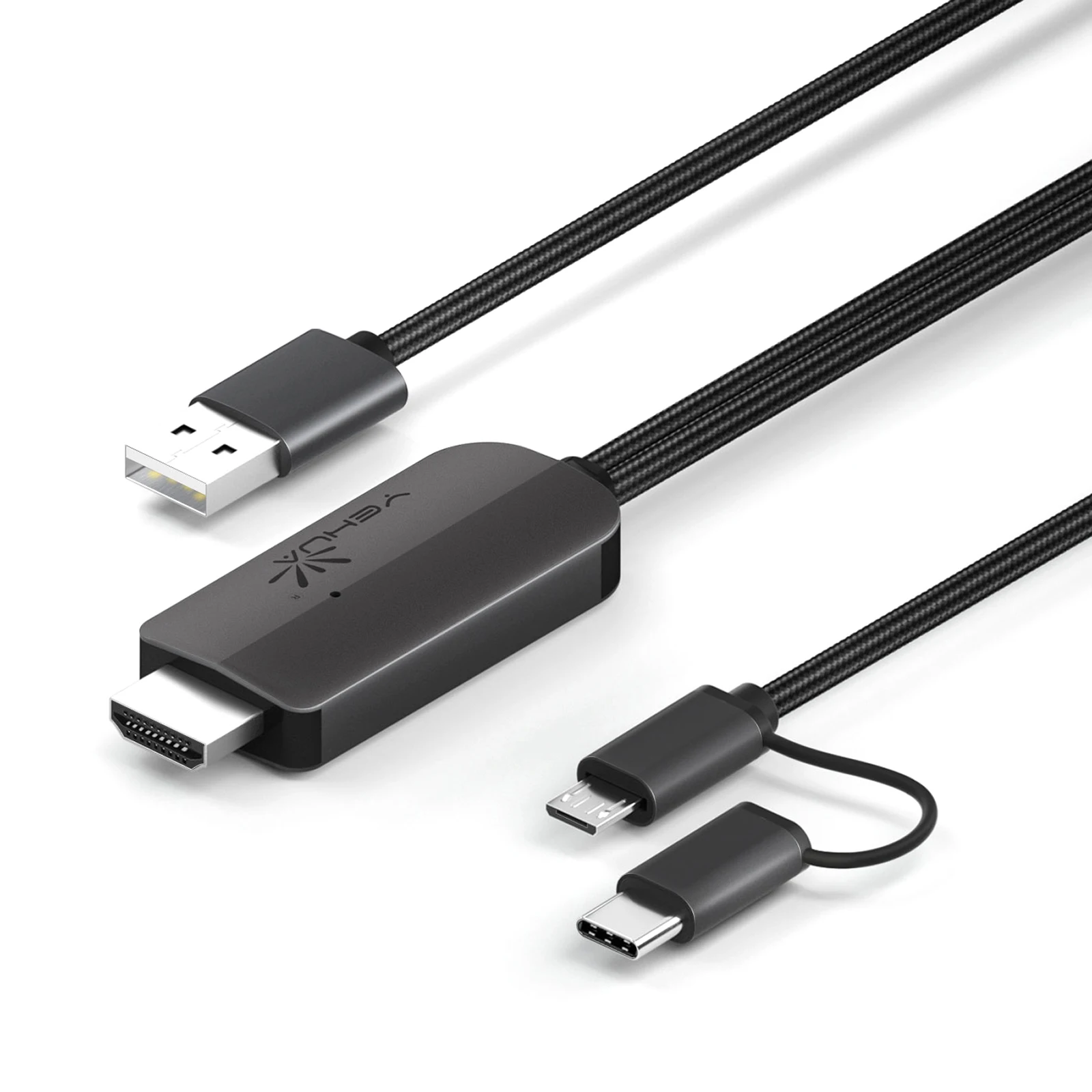 1080P High Resolution Adapter Cable Compatible for Type-C/Micro USB Phones to TV HDMI-compatible Adapter
1080P High Resolution Adapter Cable Compatible for Type-C/Micro USB Phones to TV HDMI-compatible Adapter