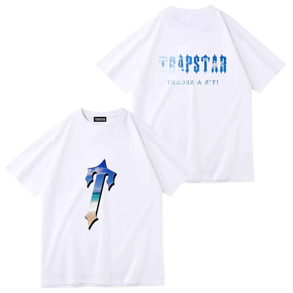 TRAPSTAR Brand 2023 Spring Summer Cotton Tee Fashion Casual Short Sleeve Men's Women's High Quality Classical Tops
TRAPSTAR Brand 2023 Spring Summer Cotton Tee Fashion Casual Short Sleeve Men's Women's High Quality Classical Tops