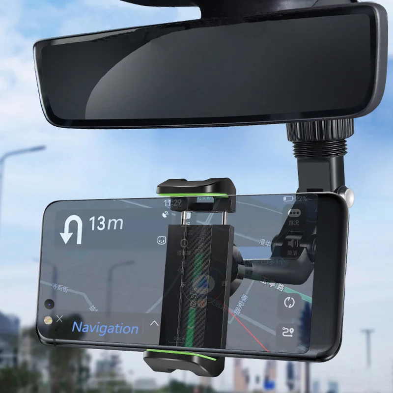 Phone Holder Car Rearview Mirror Hanging Clip 360 Rotation High Quality Stand Car Navigation Home Multifunctional Phone Bracket
Phone Holder Car Rearview Mirror Hanging Clip 360 Rotation High Quality Stand Car Navigation Home Multifunctional Phone Bracket