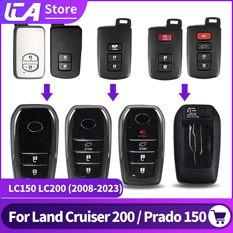2008-2021 for Toyota Land Cruiser 200 Key Shell Modified Prado 150 Remote Key Shell Upgrade 2/3/4 Button Accessories Key Case
2008-2021 for Toyota Land Cruiser 200 Key Shell Modified Prado 150 Remote Key Shell Upgrade 2/3/4 Button Accessories Key Case