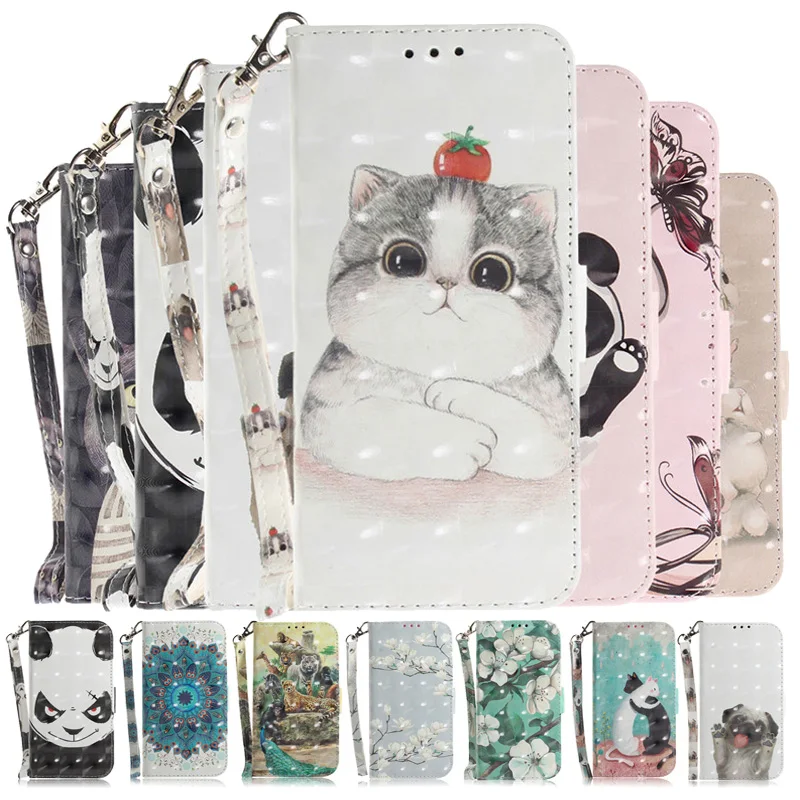 

For Nokia XR20 6.67'' Flip Case For Nokia C2 2nd Edition C21 G11 Plus G20 G60 G300 Leather Magnetic Painted Protect Wallet Cover