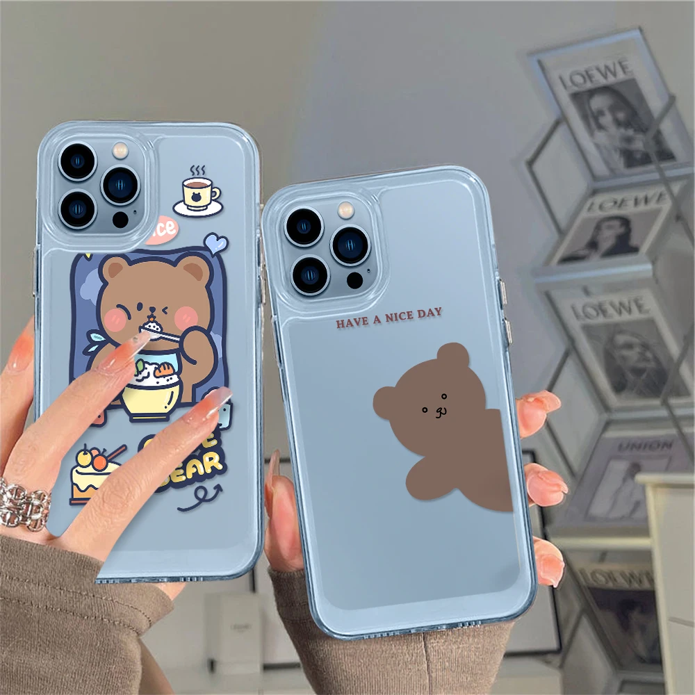 INS Cute Bear Case for iPhone 14 13 12 11 Pro Max Mini XS XR X Clear Shell Back Cover for iPhone14promax Capa Protection Fundas
INS Cute Bear Case for iPhone 14 13 12 11 Pro Max Mini XS XR X Clear Shell Back Cover for iPhone14promax Capa Protection Fundas