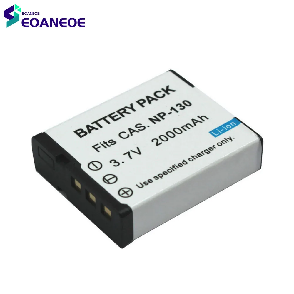 

2022 New 3.7V 2000mAh Digital Camera Lithium Battery Pack Li-ion Batteries Cell Pack For Casio CNP-130 NP130