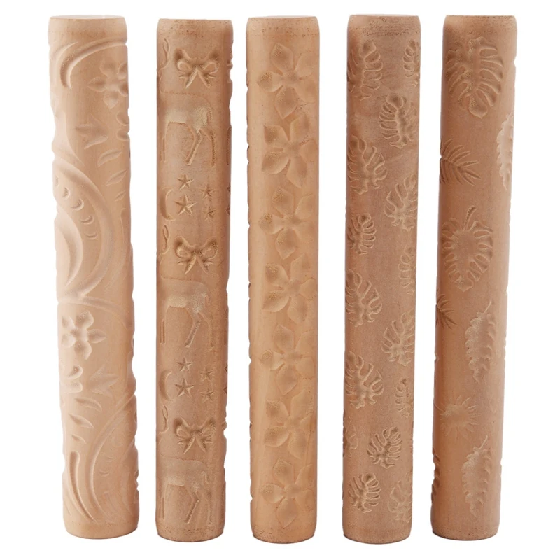 Quality 5Pcs Pottery Tools Texture Clay Modeling Pattern Rollers Set Wooden Handle Pottery Tool Kit With 5 Different Patterns
Quality 5Pcs Pottery Tools Texture Clay Modeling Pattern Rollers Set Wooden Handle Pottery Tool Kit With 5 Different Patterns