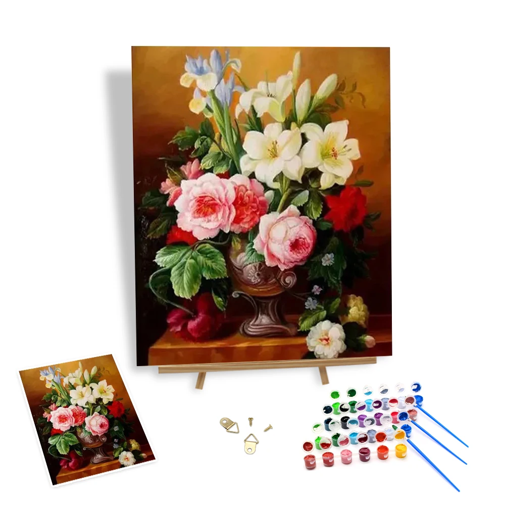 Flowers Paintings by Numbers Wholesale Elegant Vase No Frame Diy Oil Painting by Numbers on Canvas Home Wall Art
Flowers Paintings by Numbers Wholesale Elegant Vase No Frame Diy Oil Painting by Numbers on Canvas Home Wall Art