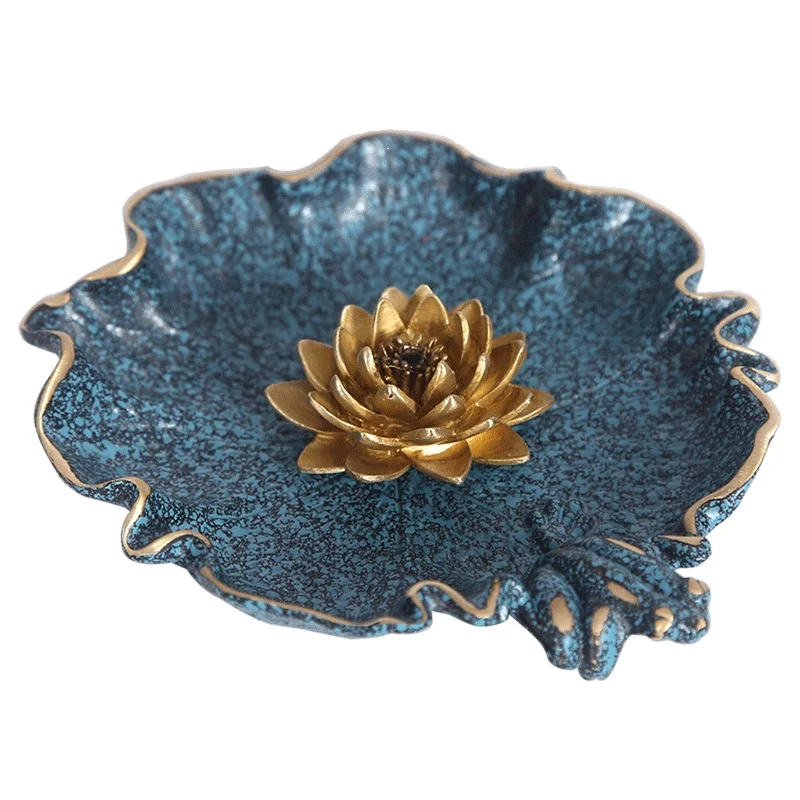 MOZART Creative Color Copper Frog Lotus Leaf Incense Stick Incense Burner Chinese Traditional Style Antiques Fine Art Gifts
MOZART Creative Color Copper Frog Lotus Leaf Incense Stick Incense Burner Chinese Traditional Style Antiques Fine Art Gifts
