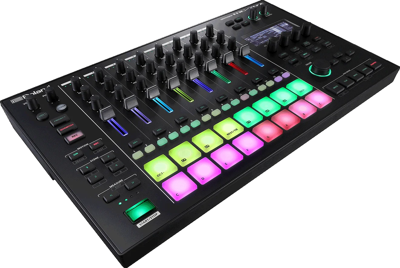 SUMMER SALES DISCOUNT ON New arrival for Roland MC-707 Groovebox Professional Production Tool
SUMMER SALES DISCOUNT ON New arrival for Roland MC-707 Groovebox Professional Production Tool