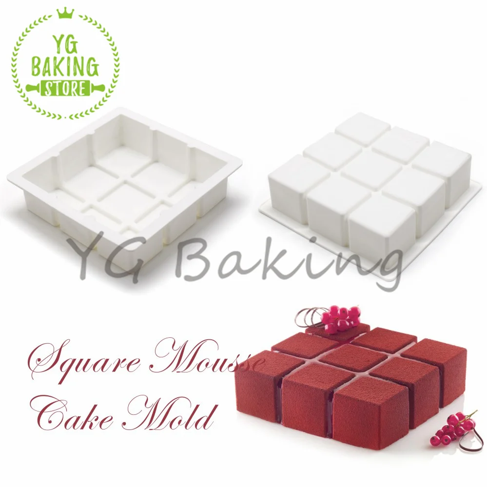 Dorica 3D Square Design Mousse Cake Silicone Mold Chocolate Mould DIY Soap Candle Model Cake Decorating Tools Bakeware
Dorica 3D Square Design Mousse Cake Silicone Mold Chocolate Mould DIY Soap Candle Model Cake Decorating Tools Bakeware