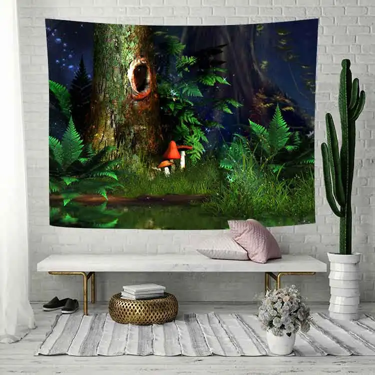 Simsant Lighting Tapestry Forest Mushroom Art Wall Hanging Tapestry for Living Room Bedroom Home Dorm Decoration
Simsant Lighting Tapestry Forest Mushroom Art Wall Hanging Tapestry for Living Room Bedroom Home Dorm Decoration