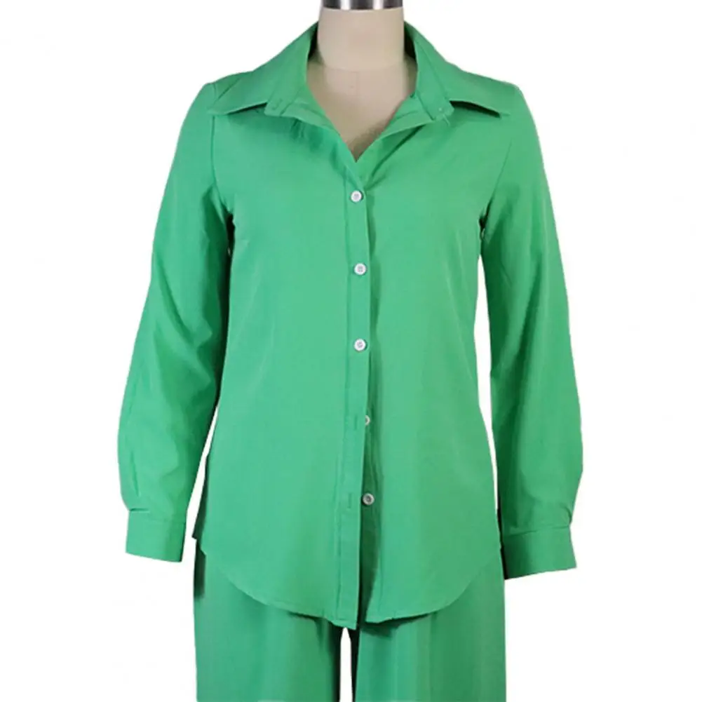 2 Pcs/Set Trendy Women Tops Pants Set Soft Single-breasted Fall Blouse Trousers Suit High Waist Women Outfit Set
2 Pcs/Set Trendy Women Tops Pants Set Soft Single-breasted Fall Blouse Trousers Suit High Waist Women Outfit Set