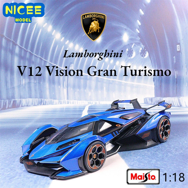 Модель автомобиля Maisto 1:18 Lamborghini V12 Vision Gran Туризм из сплава, литой металлический игрушечный автомобиль, Коллекционная модель, детские подарки B476
Модель автомобиля Maisto 1:18 Lamborghini V12 Vision Gran Туризм из сплава, литой металлический игрушечный автомобиль, Коллекционная модель, детские подарки B476
