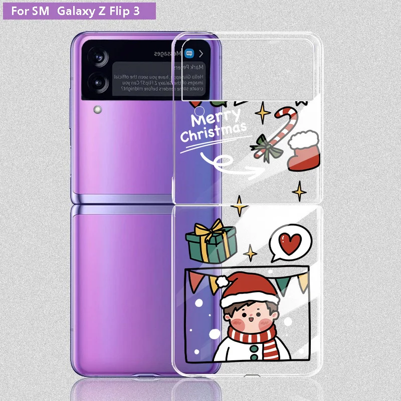 PC Ins Cartoon Transparent Cover For Samsung Galaxy Z Flip 3 5G Phone Case Flip Ultra-thin Christmas Case For Samsung Z Flip3
PC Ins Cartoon Transparent Cover For Samsung Galaxy Z Flip 3 5G Phone Case Flip Ultra-thin Christmas Case For Samsung Z Flip3