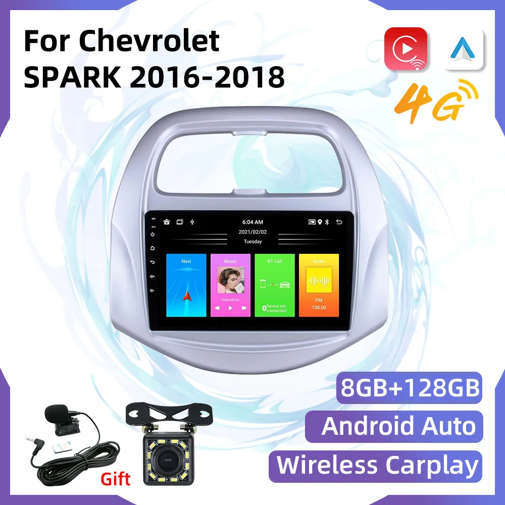 Stereo Receiver for Chevrolet SPARK 2016-2018 2 Din Android Car Radio WIFI GPS 4G Navigation Multimedia Player Head Unit Carplay
Stereo Receiver for Chevrolet SPARK 2016-2018 2 Din Android Car Radio WIFI GPS 4G Navigation Multimedia Player Head Unit Carplay