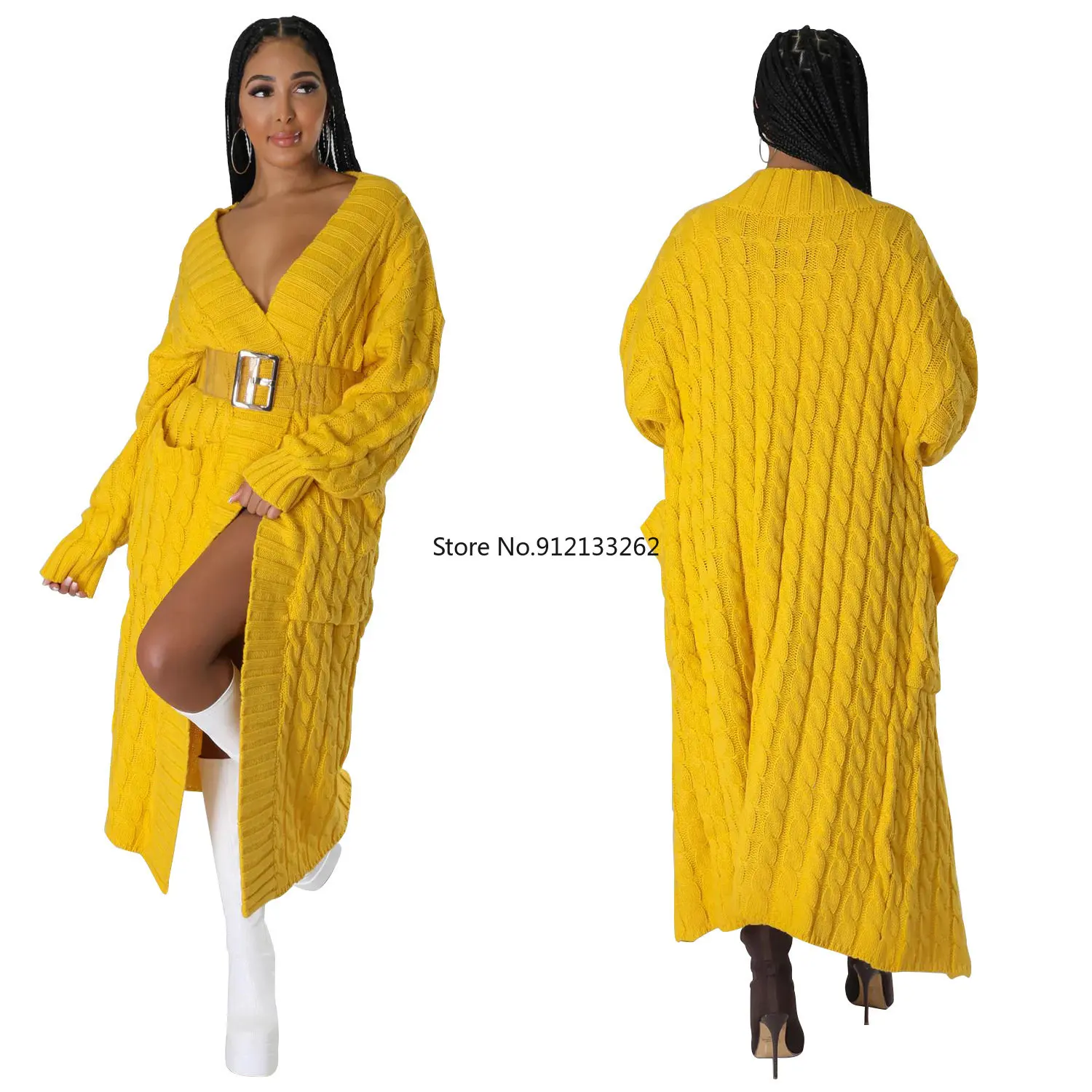 African Clothes for Women Autumn Winter African Loose Knitted Cardigans Casual Pocket Long Solid Color Sweater Coat No Belt
African Clothes for Women Autumn Winter African Loose Knitted Cardigans Casual Pocket Long Solid Color Sweater Coat No Belt