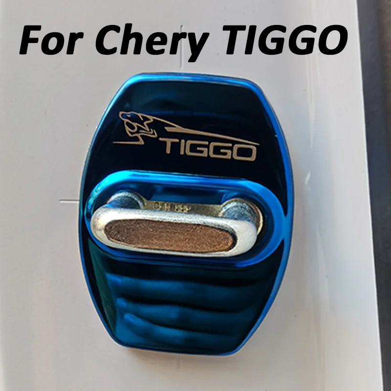 

For Chery Tiggo 5X Pro 2022 2023 Hybrid Accessories Auto Car Door Lock Protect Cover Emblems Case Stainless Steel Decoration