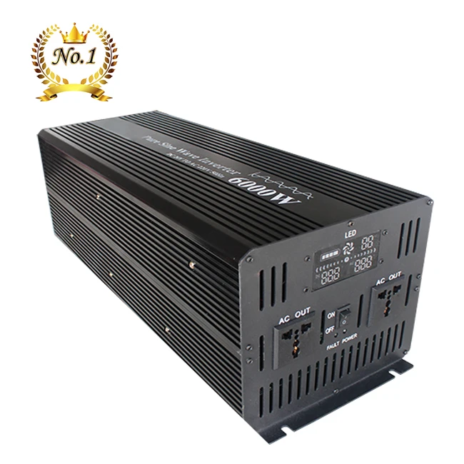 Off-grid solar inverter 12V 24V 48V 4000W 5000W 6000W 12000W Pure Sine Wave DC to AC solar power inverter
Off-grid solar inverter 12V 24V 48V 4000W 5000W 6000W 12000W Pure Sine Wave DC to AC solar power inverter