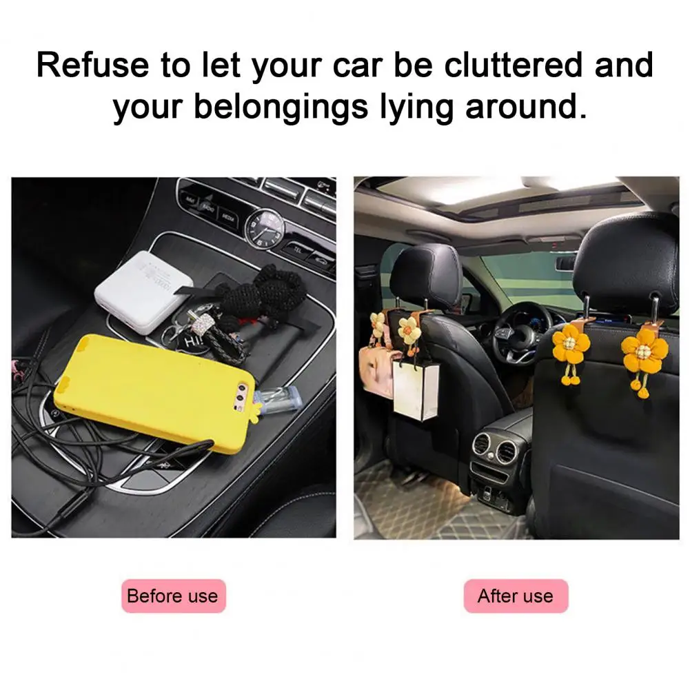 Car Hook for Purses Space-saving Car Seat Hooks Hidden Organization Solution for Vehicle Cute Cartoon Car Ornaments for Women
Car Hook for Purses Space-saving Car Seat Hooks Hidden Organization Solution for Vehicle Cute Cartoon Car Ornaments for Women