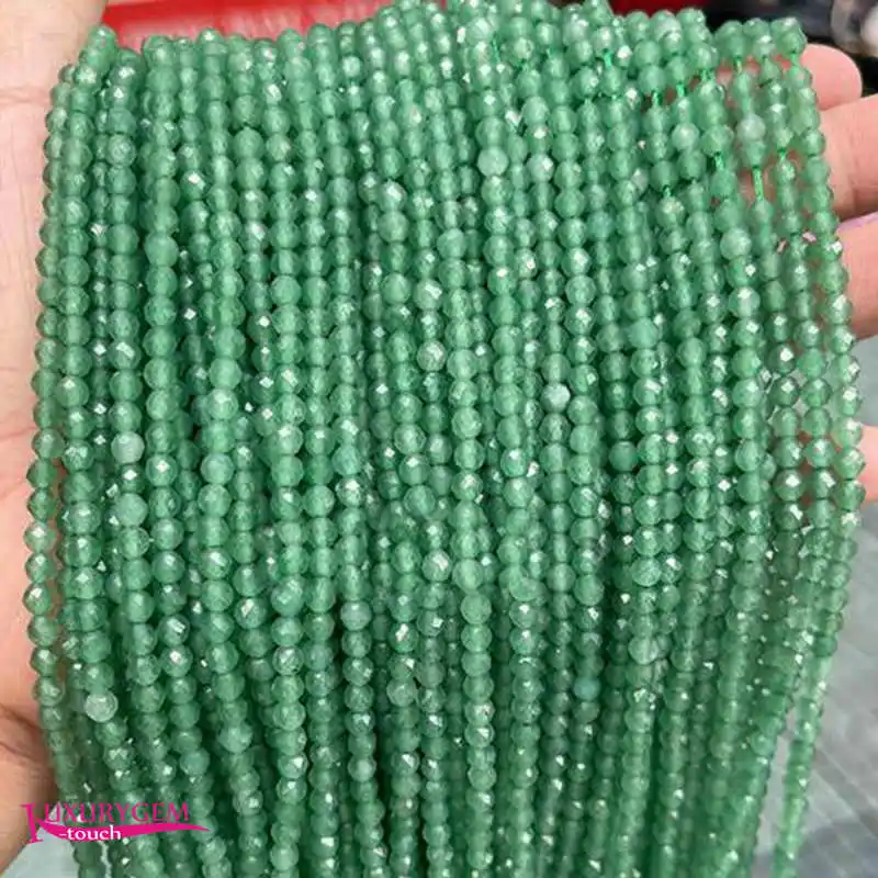 Natural Green Aventurine Stone Loose Beads 2mm 3mm 4mm Faceted Round DIY Jewelry Making Accessories 38cm a4459
Natural Green Aventurine Stone Loose Beads 2mm 3mm 4mm Faceted Round DIY Jewelry Making Accessories 38cm a4459