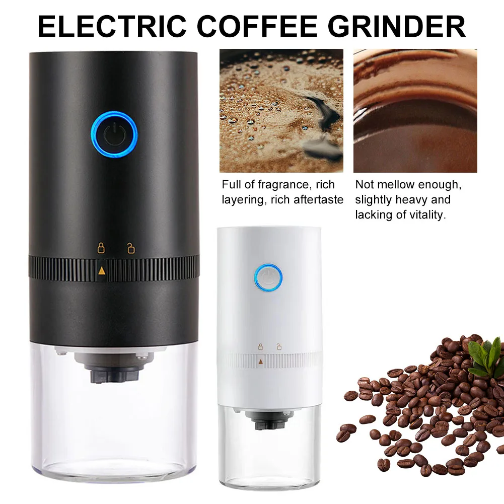 Upgrade Portable Electric Coffee Grinder Coffee Beans Grinder 2-3 Cup Automatic Adjustable Grind Settings Rechargeable Espresso
Upgrade Portable Electric Coffee Grinder Coffee Beans Grinder 2-3 Cup Automatic Adjustable Grind Settings Rechargeable Espresso