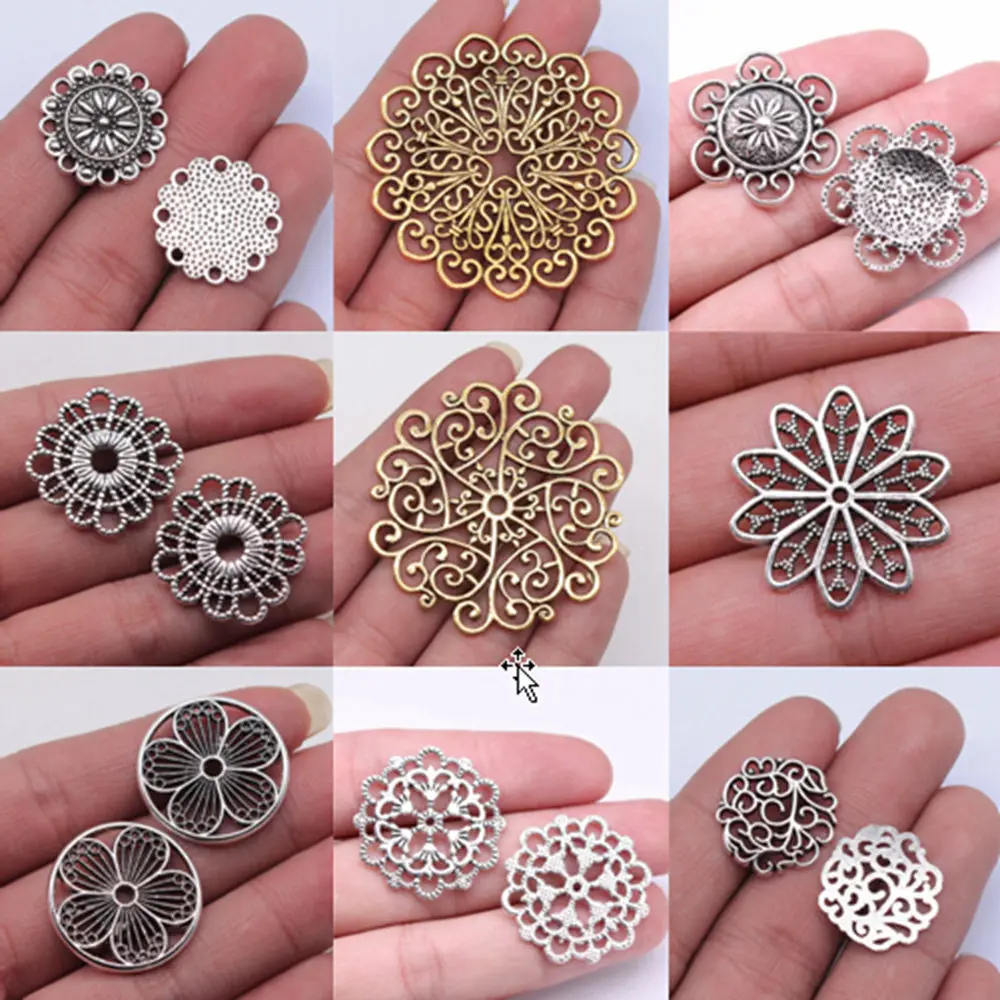 Фурнитура для ювелирных изделий, подвески с рисунком мандалы для браслетов, подвеска 
Фурнитура для ювелирных изделий, подвески с рисунком мандалы для браслетов, подвеска