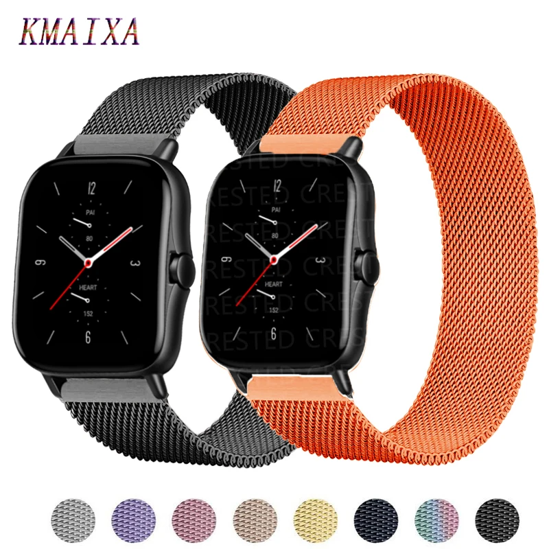 20mm/22mm strap For Amazfit GTS/3/2/2e/GTS2 Mini/GTR 42mm/47mm/GTR2/2e/stratos 2 Magnetic Metal Watch Bracelet Amazfit bip strap
20mm/22mm strap For Amazfit GTS/3/2/2e/GTS2 Mini/GTR 42mm/47mm/GTR2/2e/stratos 2 Magnetic Metal Watch Bracelet Amazfit bip strap