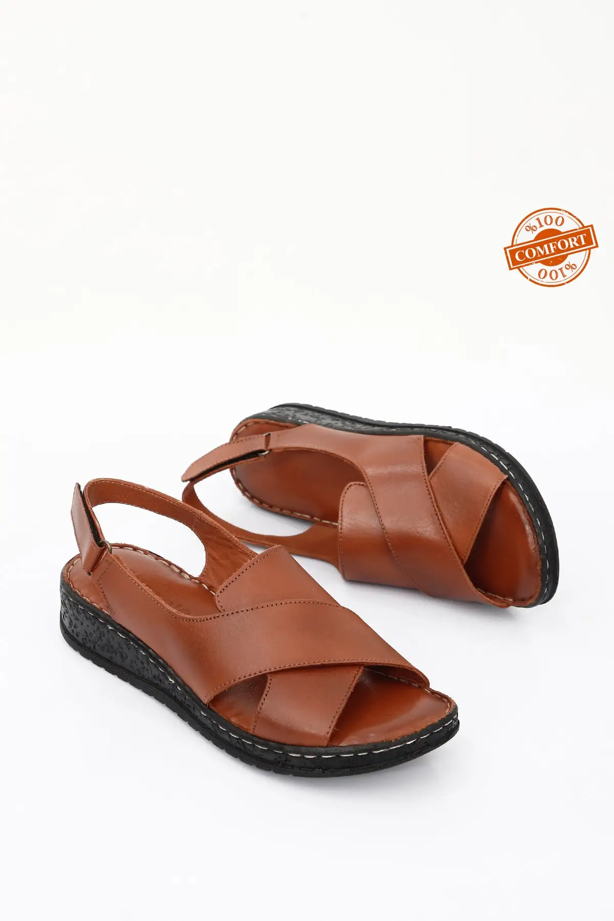Taba antique genuine leather padding sole sandals 45836
Taba antique genuine leather padding sole sandals 45836