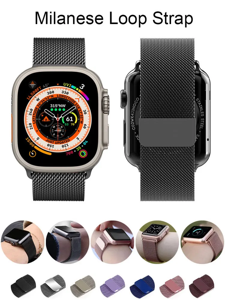 Ремешок «Миланская петля» для Apple watch Ultra Band, стальной браслет для iWatch Series 3 5 6 SE 7 8, 49 мм 44 мм 40 мм 45 мм 41 мм 42 мм 38 мм 44 мм
Ремешок «Миланская петля» для Apple watch Ultra Band, стальной браслет для iWatch Series 3 5 6 SE 7 8, 49 мм 44 мм 40 мм 45 мм 41 мм 42 мм 38 мм 44 мм
