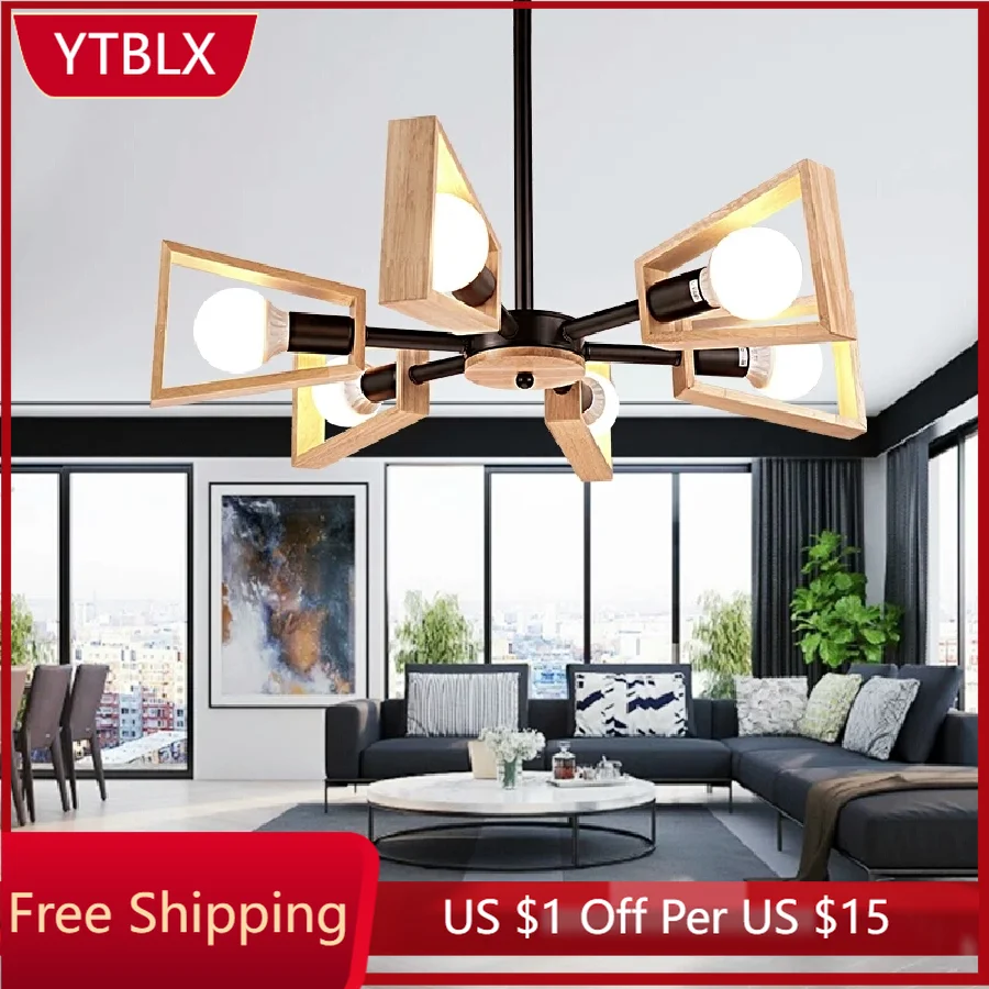 Modern wood chandelier Restaurant Kitchen Dining room wooden chandelier Indoor home Art Decor E27 Bulb lustre suspension lamp
Modern wood chandelier Restaurant Kitchen Dining room wooden chandelier Indoor home Art Decor E27 Bulb lustre suspension lamp