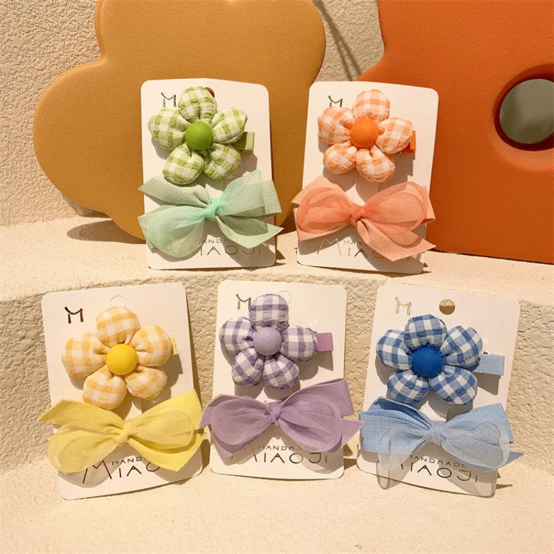 2pc Korean Kawaii Lattice Flower Bows Hair Pins Clips Baby Cute Children Headwear Girls Kids Hair Accessories
2pc Korean Kawaii Lattice Flower Bows Hair Pins Clips Baby Cute Children Headwear Girls Kids Hair Accessories