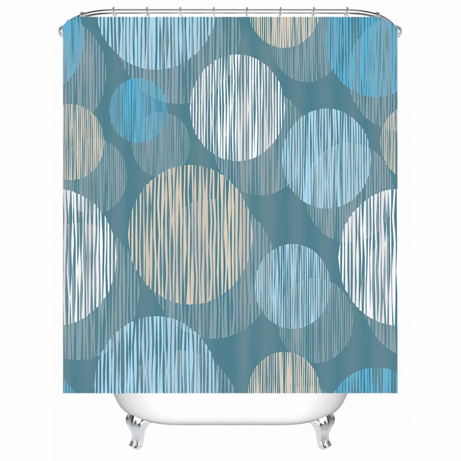 Kids Shower Curtain Polyester Circles Blue Mold And Mildew Resistant Waterproof For Bathroom With Rustproof Grommets Hooks
Kids Shower Curtain Polyester Circles Blue Mold And Mildew Resistant Waterproof For Bathroom With Rustproof Grommets Hooks