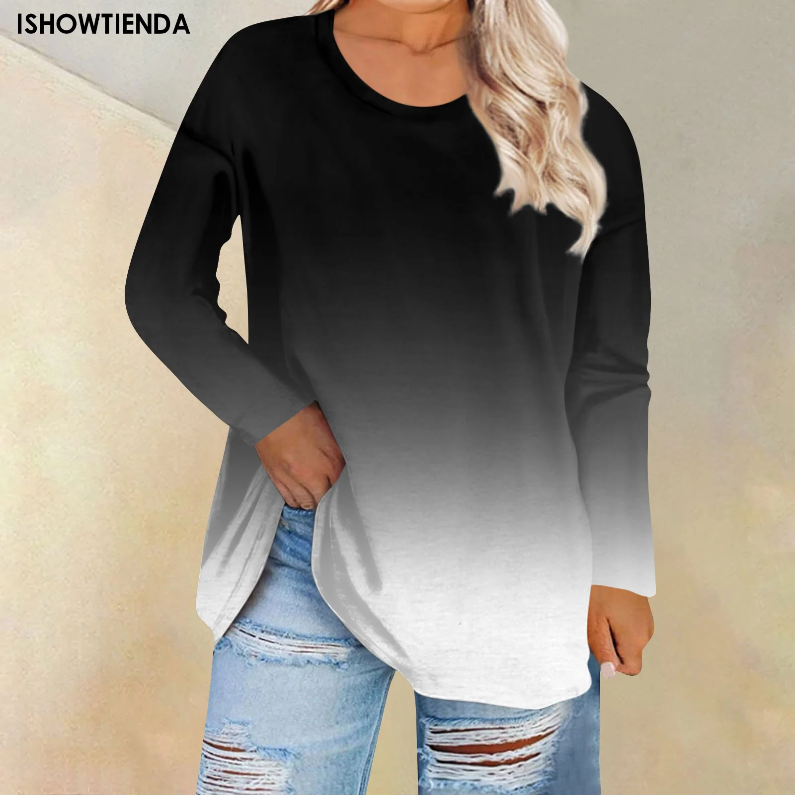 Autumn Patchwork T-shirt Female Clothing Casual Contrast Color Tops Vintage Oversized Women Long Sleeve T-shirts Ropa De Mujer
Autumn Patchwork T-shirt Female Clothing Casual Contrast Color Tops Vintage Oversized Women Long Sleeve T-shirts Ropa De Mujer