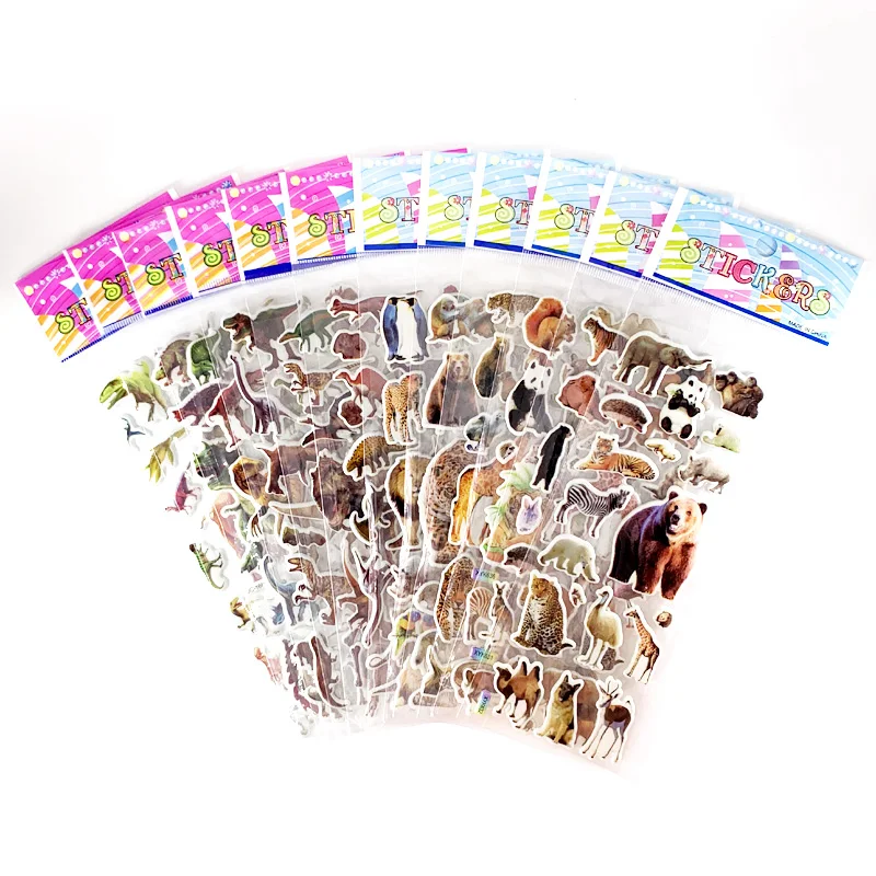 12 Sheets/Set 3D Cute Cartoon Stickers 6 Animal and 6 Dinosaur Pattern for Children On Scrapbook Notebook Decoration 
12 Sheets/Set 3D Cute Cartoon Stickers 6 Animal and 6 Dinosaur Pattern for Children On Scrapbook Notebook Decoration