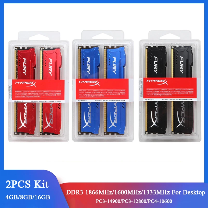 Память DDR3 ОЗУ 8 ГБ 4 16 2x4 (2x8 ГБ) комплект 1866 МГц 1600 1333 для настольного ПК 240 контактов