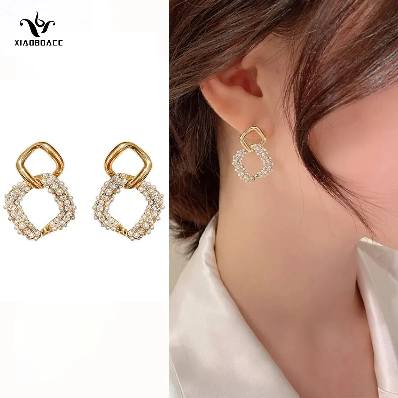 XiaoboACC 925 Silver Needle Pearl Dangle Earrings for Woman Fashion Hypoallergenic Square Drop Earring Jewellery
XiaoboACC 925 Silver Needle Pearl Dangle Earrings for Woman Fashion Hypoallergenic Square Drop Earring Jewellery