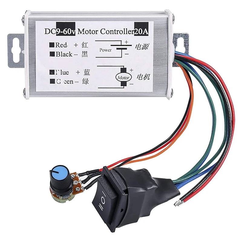 PWM DC Motor Speed Controller DC 9V 12V 24V 48V 60V 20A Reversible Motor Speed Controller Regulator Driver PWM CNIM Hot
PWM DC Motor Speed Controller DC 9V 12V 24V 48V 60V 20A Reversible Motor Speed Controller Regulator Driver PWM CNIM Hot
