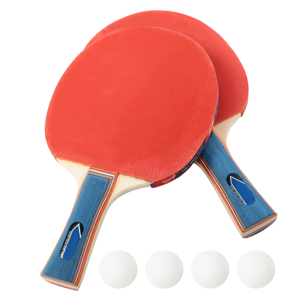 Durable Training Table Bat Tennis Portable Ping Pong Set 2 Rackets & 4 Balls Long Handle Table Tennis Bat
Durable Training Table Bat Tennis Portable Ping Pong Set 2 Rackets & 4 Balls Long Handle Table Tennis Bat