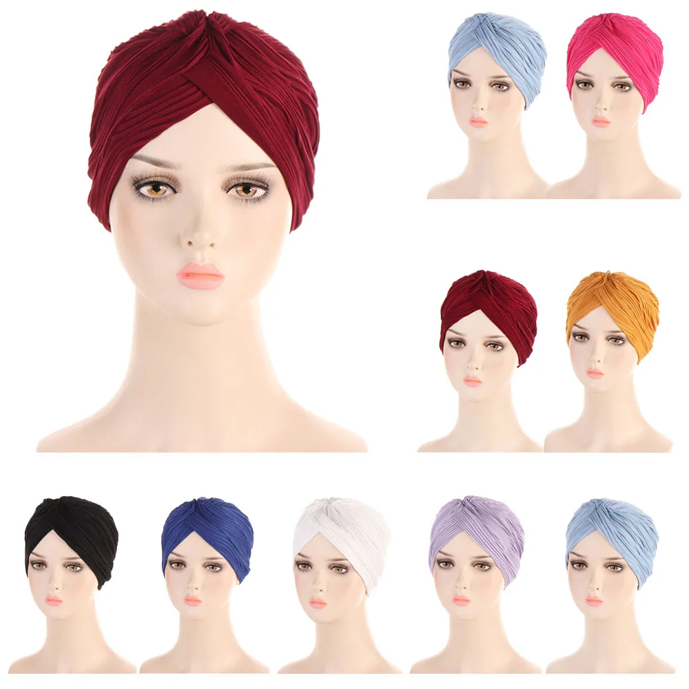 Indian Women Muslim Wrinkle Pleated Hijab Chemo Cap Inner Hat Cancer Bonnet Headwear Wrap Turban Beanies Femme Headcover Bandana
Indian Women Muslim Wrinkle Pleated Hijab Chemo Cap Inner Hat Cancer Bonnet Headwear Wrap Turban Beanies Femme Headcover Bandana