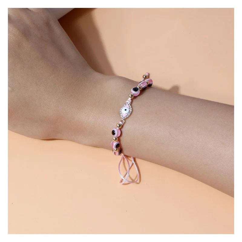 Creative Fashion Demon Eye Hand Decoration European and American Simple Braid Evil Eye Bead Bracelet Female Male Lucky Peace
Creative Fashion Demon Eye Hand Decoration European and American Simple Braid Evil Eye Bead Bracelet Female Male Lucky Peace