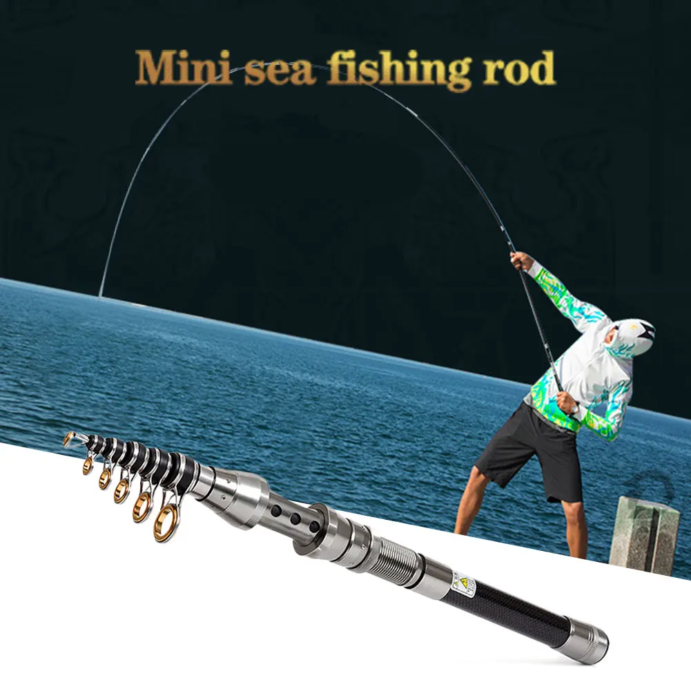 Carbon Fiber Telescopic Fishing Rod Stainless Steel Portable Pole Travel Sea Boat Rock 2.1m 2.4m Telescopic Spinning Rods
Carbon Fiber Telescopic Fishing Rod Stainless Steel Portable Pole Travel Sea Boat Rock 2.1m 2.4m Telescopic Spinning Rods