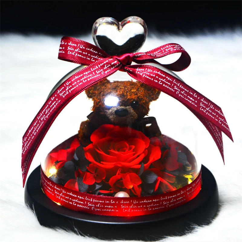 Valentine's Day Gift for Girlfriend Eternal Rose LED Light In Glass Cover Mothers Day Wedding Favors Groomsmen Bridesmaid Gifts
Valentine's Day Gift for Girlfriend Eternal Rose LED Light In Glass Cover Mothers Day Wedding Favors Groomsmen Bridesmaid Gifts