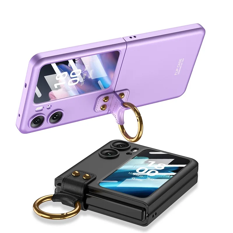 HOCE Luxury Phone Case For OPPO Find N2 Flip With Small Screen Protect Film Cases For Find N2 Flip Ring Holder Stand Plain Cover
HOCE Luxury Phone Case For OPPO Find N2 Flip With Small Screen Protect Film Cases For Find N2 Flip Ring Holder Stand Plain Cover