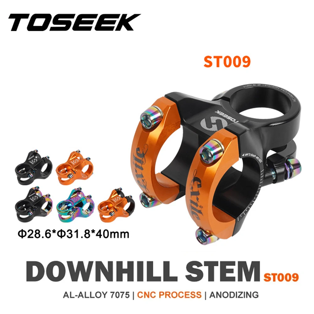 TOSEEK New Bike Stem Aluminum Ultralight High-Strength Short 40mm Stem Road Bike Table Power Bicycle MTB Power Stem For DH AM XC
TOSEEK New Bike Stem Aluminum Ultralight High-Strength Short 40mm Stem Road Bike Table Power Bicycle MTB Power Stem For DH AM XC