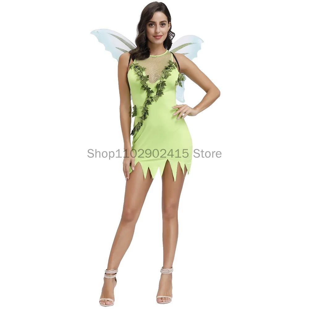 2023 Adult Halloween Women Fairy Costume Animal Butterfly Cosplay Fairy Elf Cosplay Green Dress with Wings Stage Cosplay Uniform
2023 Adult Halloween Women Fairy Costume Animal Butterfly Cosplay Fairy Elf Cosplay Green Dress with Wings Stage Cosplay Uniform
