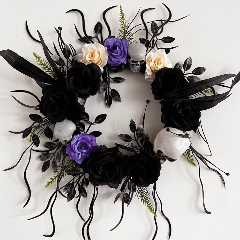 K3NA Artificial Halloween Wreath 30/40 Diameter Black Feather Bar Restaurant Decor
K3NA Artificial Halloween Wreath 30/40 Diameter Black Feather Bar Restaurant Decor
