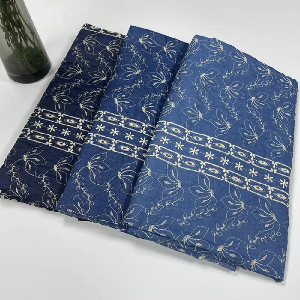 Embroidered Washed Denim Clothing Fabric Thin Cotton Stripe Embroidered Polyester Cotton Dress Shirt DIY Jacket Fabric
Embroidered Washed Denim Clothing Fabric Thin Cotton Stripe Embroidered Polyester Cotton Dress Shirt DIY Jacket Fabric